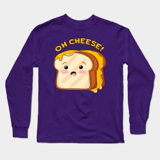 Cute Grilled Cheese - OH CHEESE Long Sleeve T-Shirt